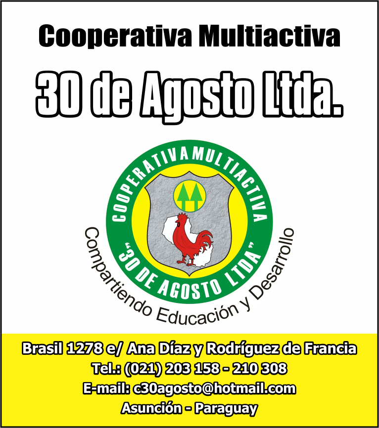 COOPERATIVA 30 DE AGOSTOLTDA.